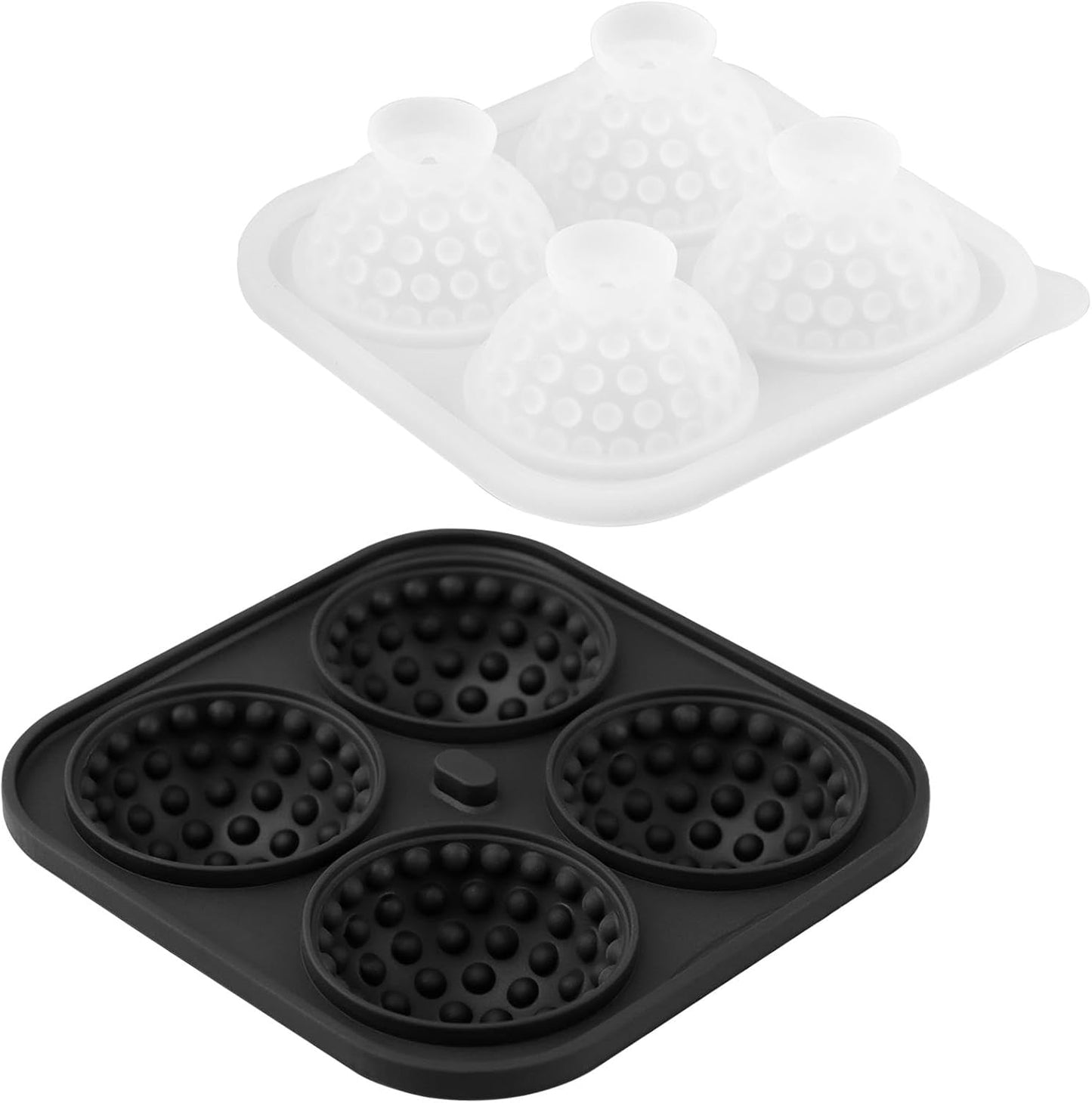 Molds for Golf Ball of Ice Cube,Silicone Mold for Cocktails,Whiskey,Sphere Ice Mold(Black)