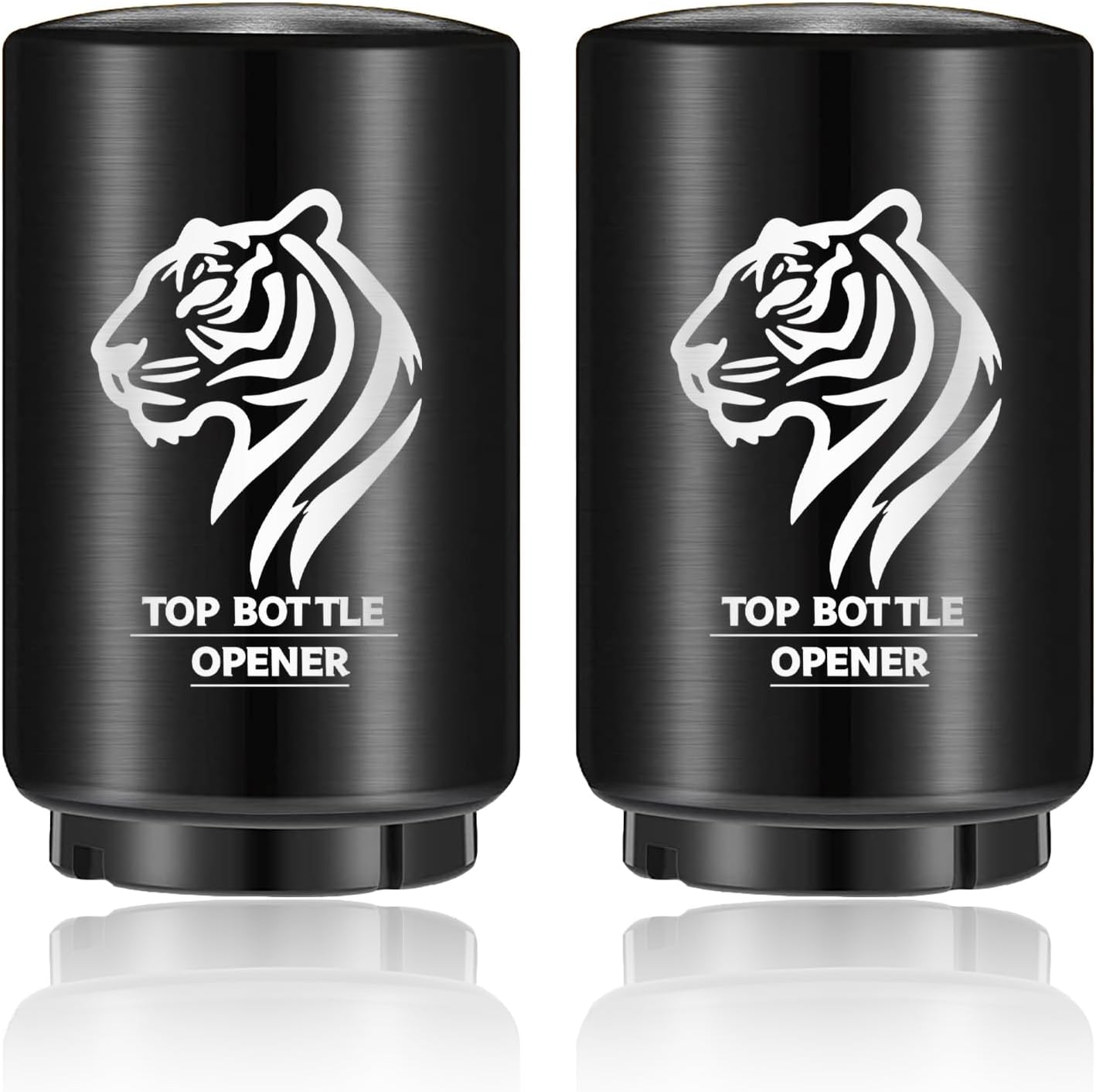 Beer Bottle Opener 2PCS Push Down Bottle Opener, Automatic Beer Openers, Stainless Steel Bottle Cap Mover Magnetic Corkscrew, Beer Bar Accessories Gifts for Him BF,Can Openers for Home Picnic Camping