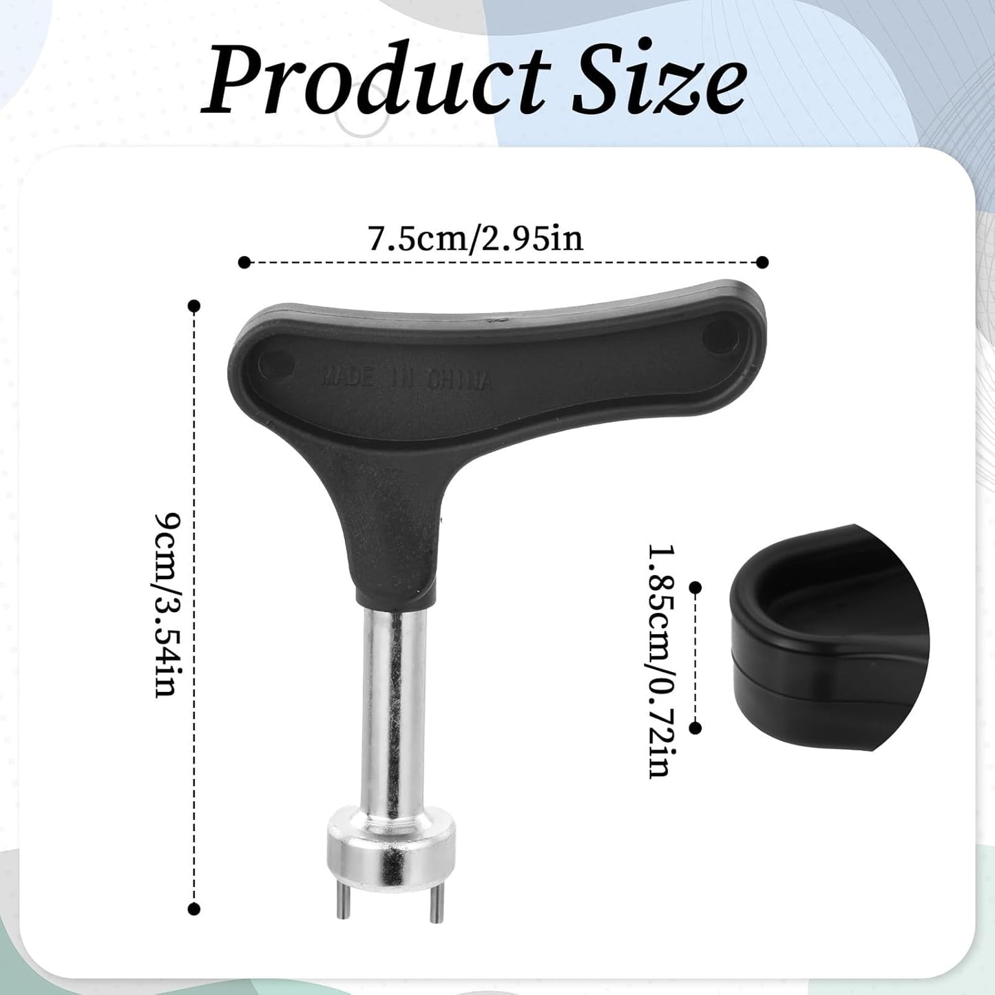 Golf Shoe Spikes Wrench, Stainless Steel Golf Shoe Spike Removal Tool with Comfortable Grip, Universal Golf Shoes Softspikes Remover, Golf Shoe Cleat Wrenches