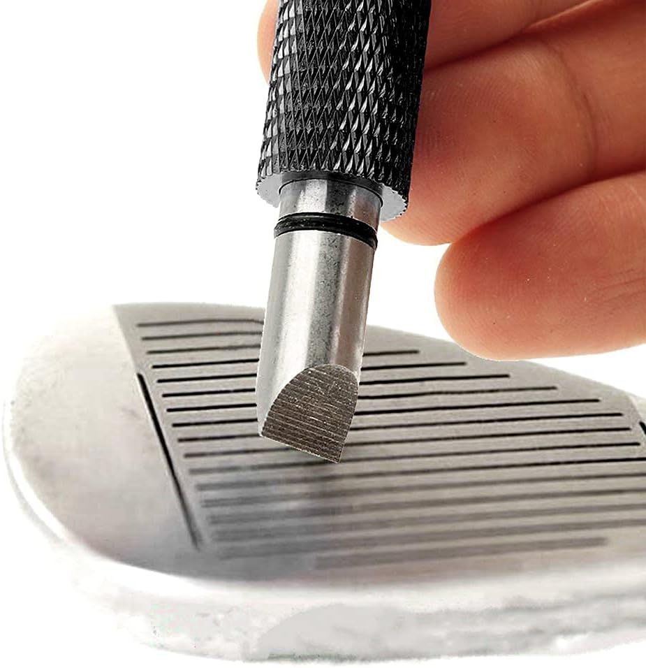 Golf Groove Sharpener,Golf Club Groove Sharpener,Groove Sharpener,Club Sharpener,Groove Sharpening Tool - Generate Optimal Backspin - Suitable for U & V-Grooves