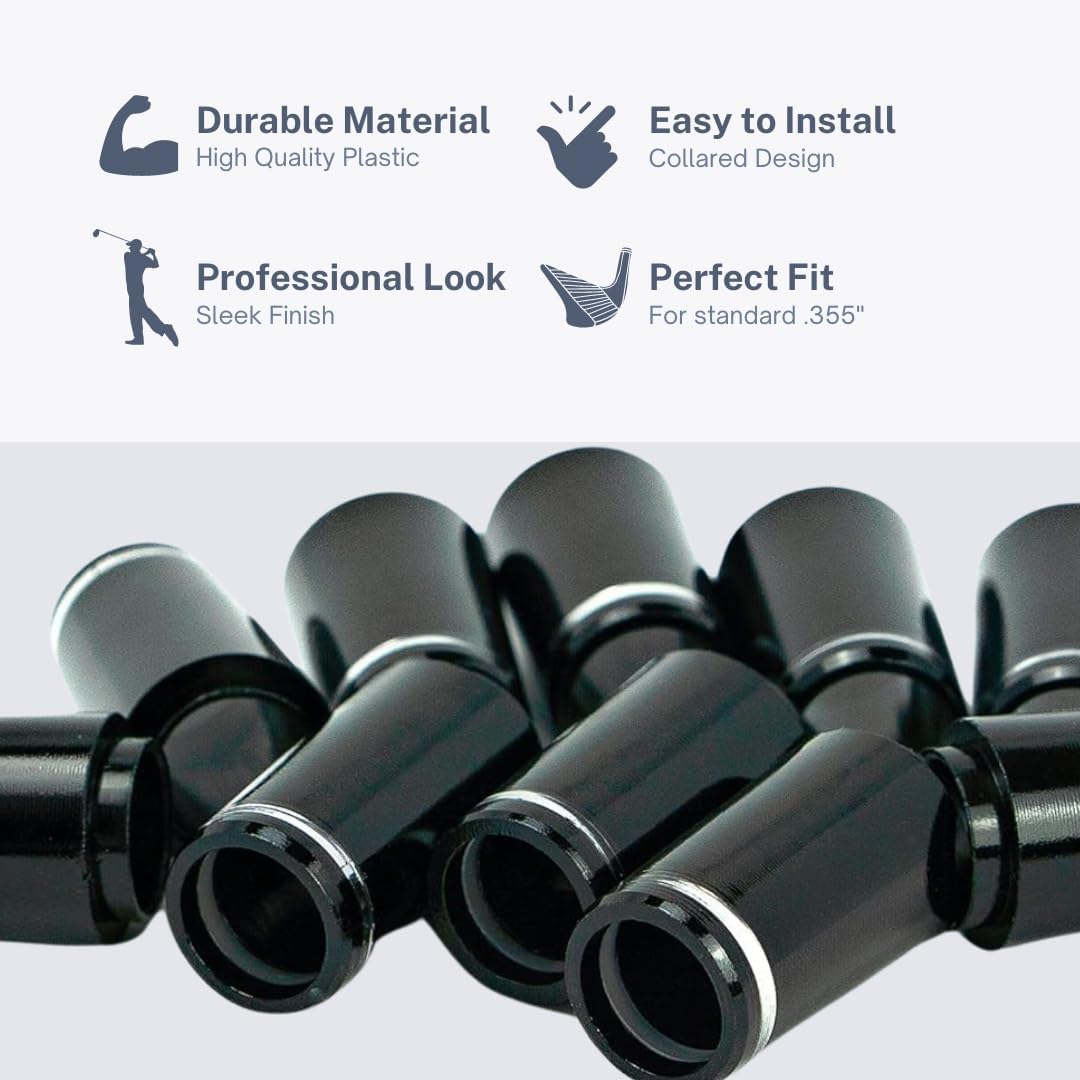 Golfer's Workshop .355 Taper Tip Collared Golf Club Ferrules