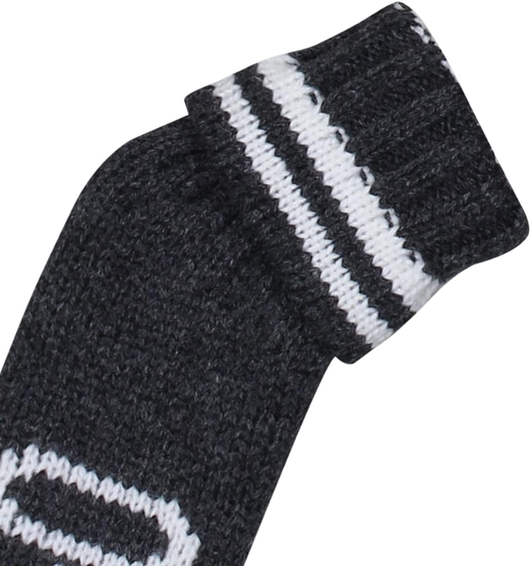 Scott Edward 1/7/10 Pcs Knitted Golf Club Head Covers for Irons Wedge Cuteness and Basically Socks Shape Washable Golf Club Head Protector on Classic Stripes Style，Double Sided Customization