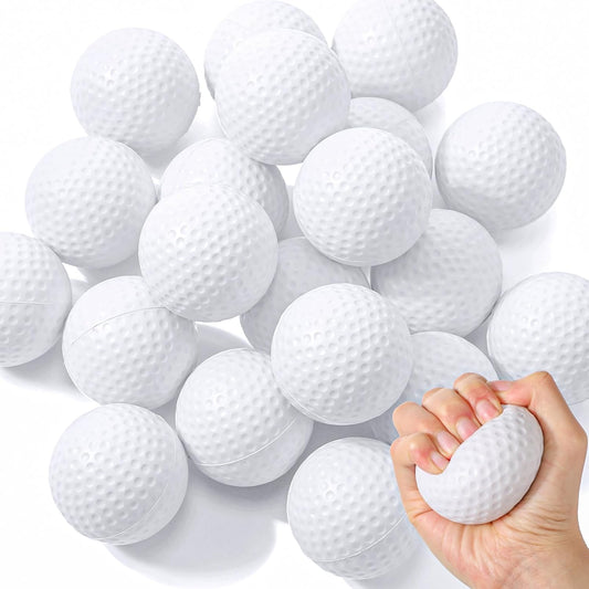 Libima 20 Pcs Mini Golf Stress Ball Bulk 2.5 Inch Foam Practice Balls Stress Relief Sports Ball with Storage Bag for Golf Birthday Party Favors Carnival Reward Gift
