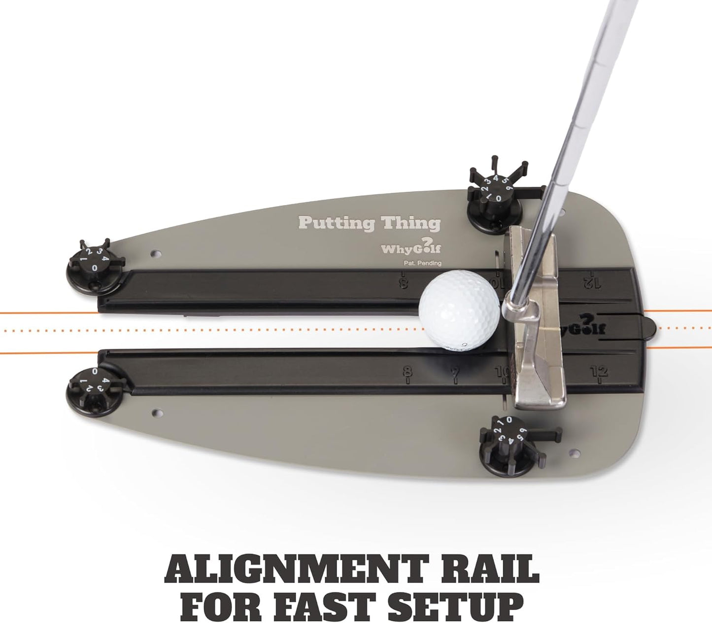 WHYGOLF Putting System & Putting Thing – Golf Training Aid for Stroke, Accuracy & Green Reading – Adjustable Putting Gates for Home & Green Practice – Putter Teaching Tool for Better Control