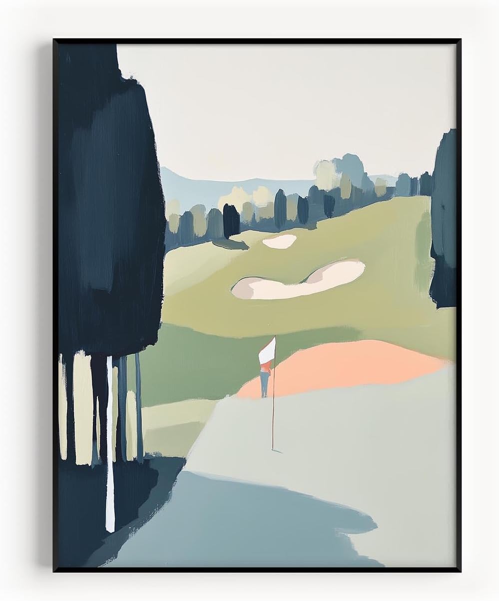Golf Impressionist Art Print Posters - Premium Giclee Fine Art Prints - Sporty and Sophisticated Home Decor Posters, Golfer Art Prints for Home and Office Decor - Vintage Aesthetic, Ready to Frame
