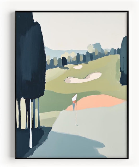 Golf Impressionist Art Print Posters - Premium Giclee Fine Art Prints - Sporty and Sophisticated Home Decor Posters, Golfer Art Prints for Home and Office Decor - Vintage Aesthetic, Ready to Frame