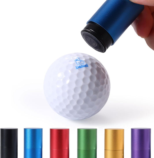 Custom Golf Ball Stamp Marker – Personalized Monogram Golf Ball Marker with Ink, Golfer Gift for Men, Dad, Golf Ball Marking Tool, Golf Lover Accessories