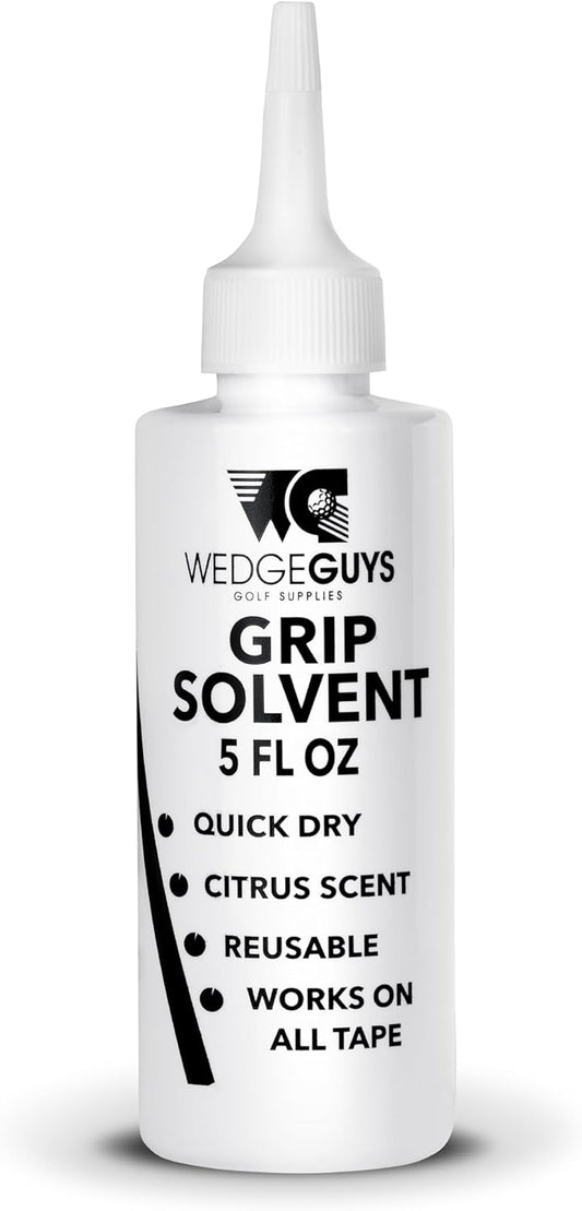 Wedge Guys Professional Golf Grip Tape Solvent for Regripping Golf Clubs | Golf Grip Solvent Solution for Easy Regripping and Golf Club Repair |