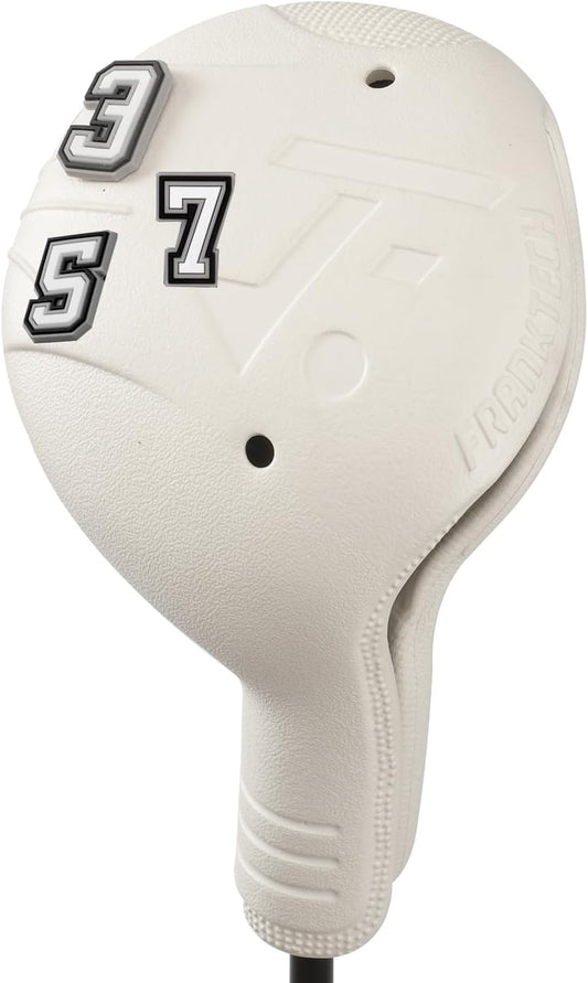 Golf Head Covers, EVA Plastic Golf Club Covers for Driver Fairway Woods Hybrid, Driver Headcover with Pins, Fit All Right-Handed Golf Clubs, Easy On Off, Washable