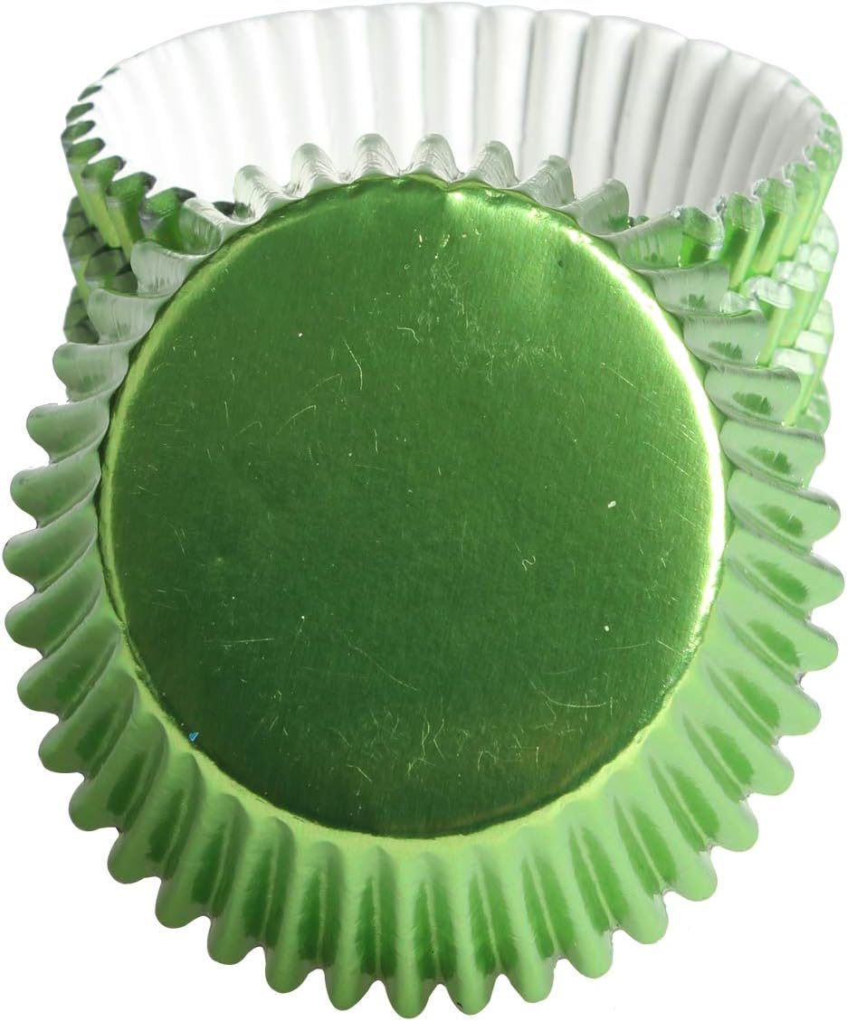 100pcs Cupcake Paper Baking Cups Wrapper Liners Cake, Foil Cupcake Liners for Baking Cupcakes(Green) …