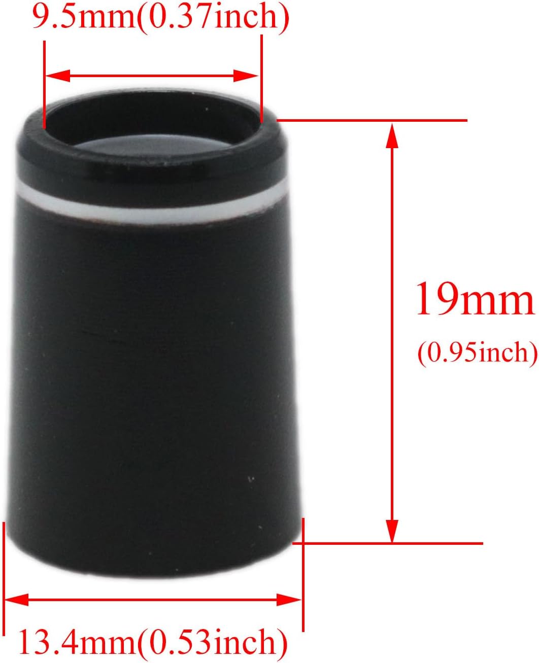 yukata Black Golf Ferrules Golf Club Ferrules Golf Ring Golf Tapered Ferrules 0.335 Golf Club Parts for Most Brands of Irons 10PCS