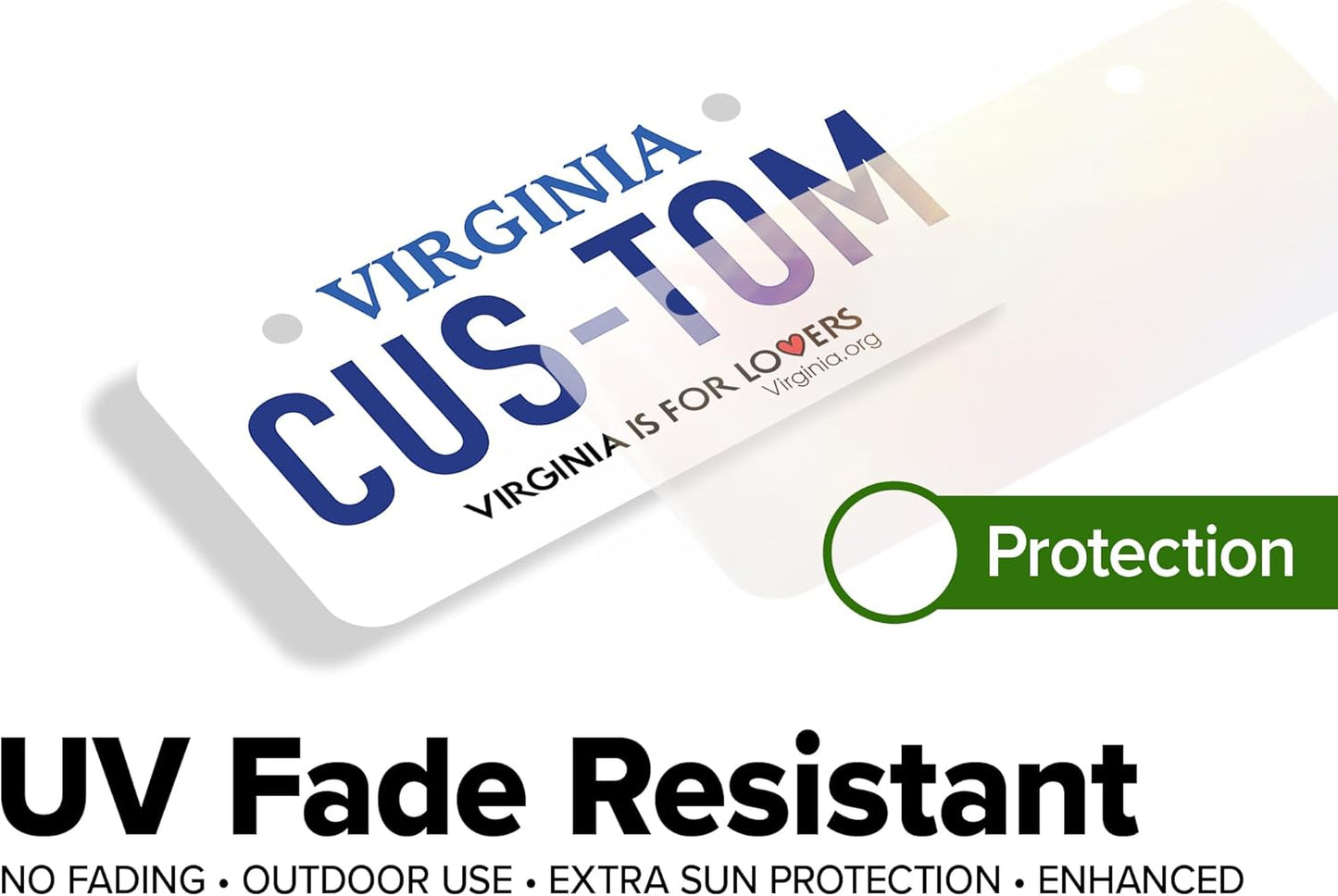 Mini License Plates, Personalized License Plates, Custom for Car, Bikes, ATV, Kids Car, Golf Cart, Jeep, 2x4 Inch, Rust-Free Fade Resistant Aluminum, USA Made by My Sign Center (Virginia)