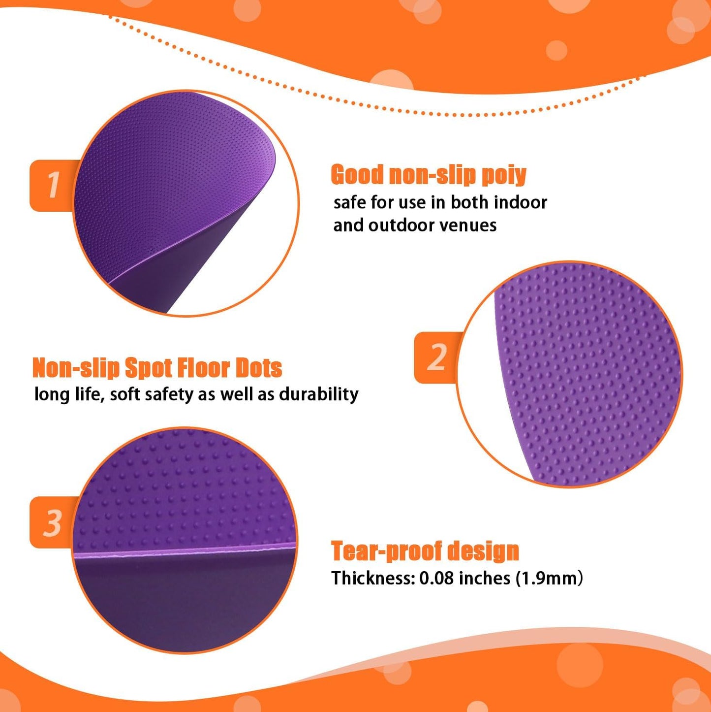 4inch & 9inch Poly Spot Markers for Agility Dot for Gym/PE Training, Dance, 6/12/24 Pcs Round Multiple Color & Size Rubber Non-Slip Spot Marker for Games, Floor Dots and Sport Activities