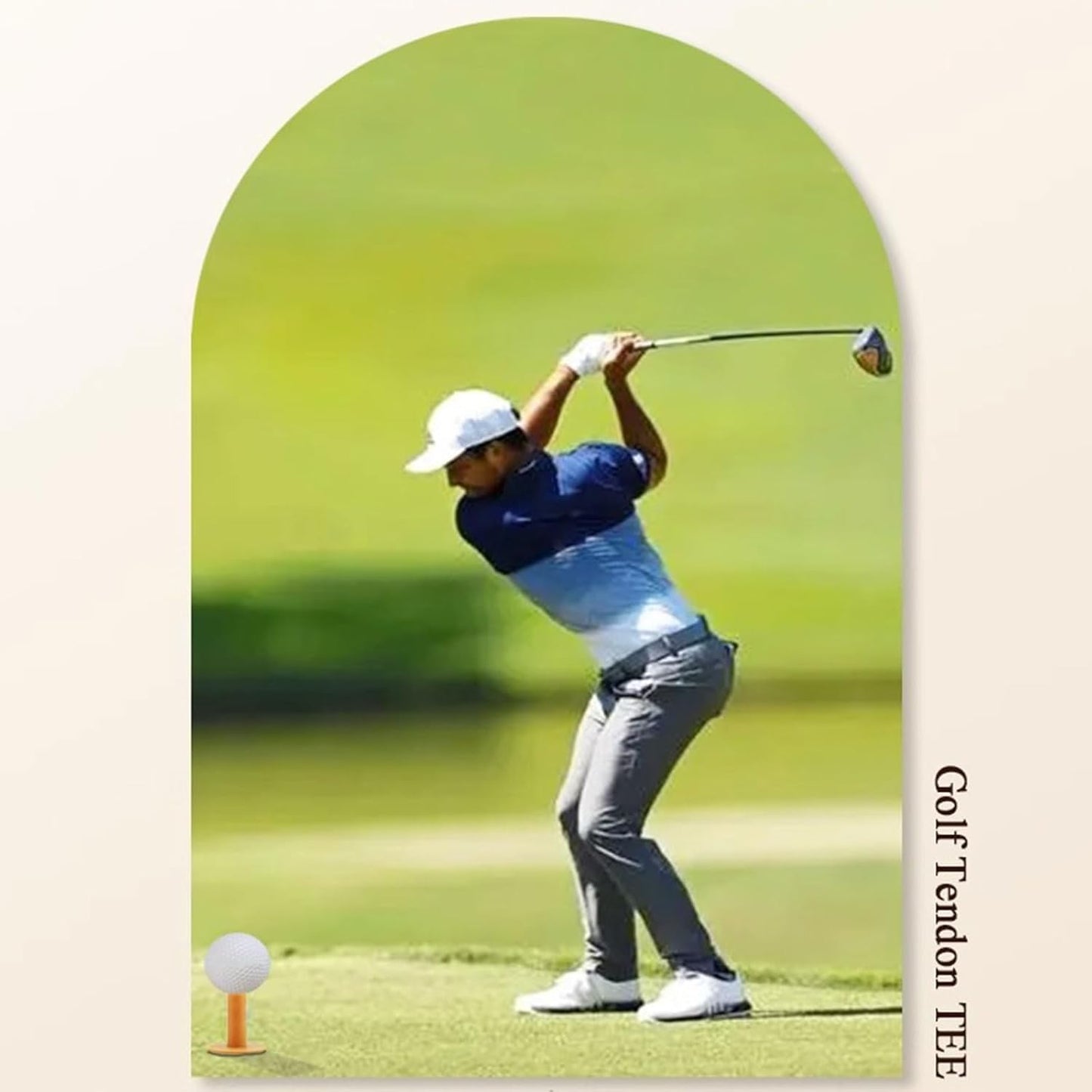 10Pcs Golfing Rubber Tees for Driving Ranges Practice Mat Easy to Carry Tees Holder for Beginner Professional Accessory