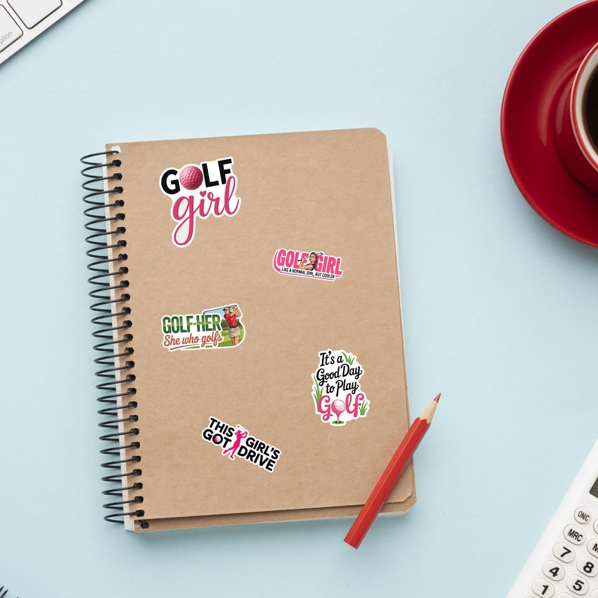 10 Pcs Golf Girl Stickers – Funny Vinyl Decals for Girls Who Love Golf – Laptop, Water Bottle, Journal Decor – Cute Gifts for Golfers, Teens, Women, and Golf Squad Friends