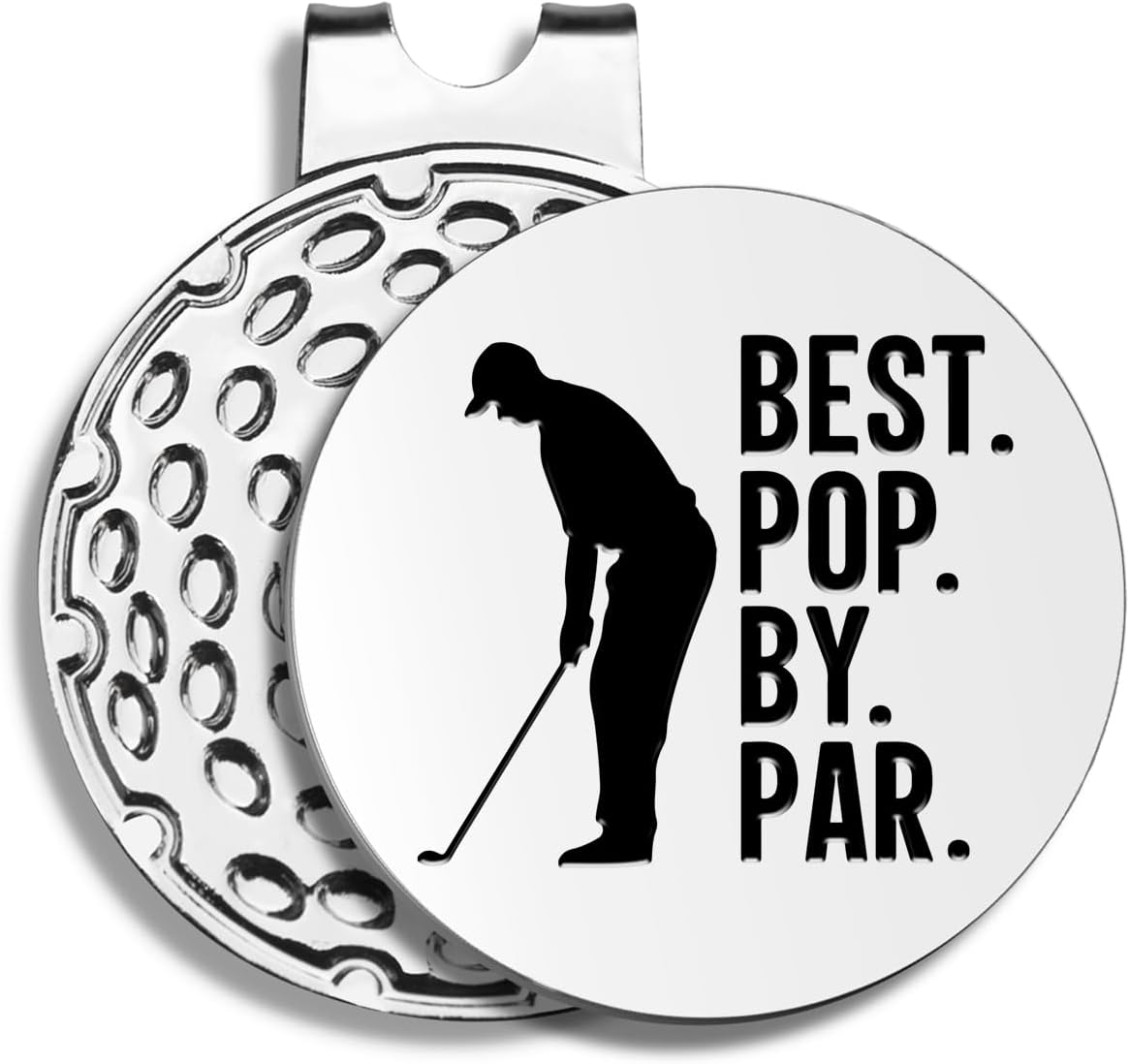 Best Dad by Par Golf Ball Markers, Men's Golf Accessories, Birthday Retirement Golf Gifts for Dad Husband Grandpa