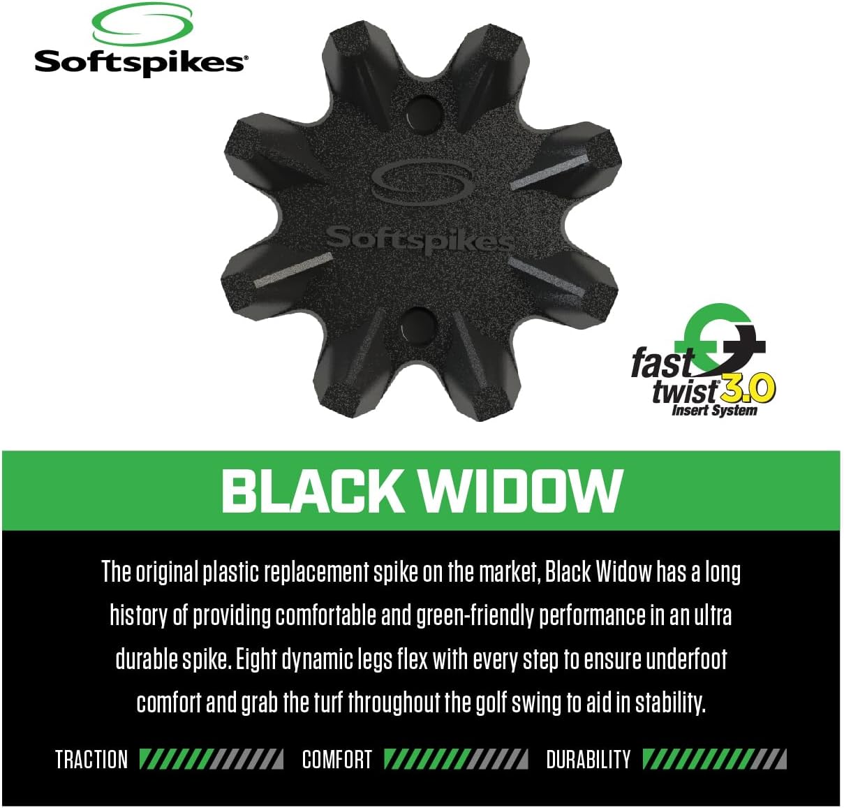 Softspikes Black Widow Golf Cleat