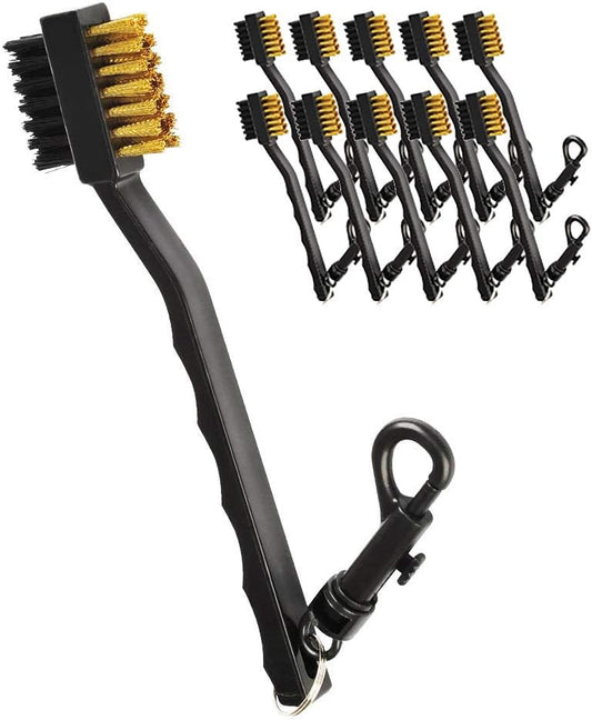 GOLDEAL 5 Pack Golf Club Brush and Club Groove Cleaner Set, Golf Club Brush, Golfing Equipment, Accessories for Golf Clubs, Balls, Clothing, Shoes, Golf Aids, Easily Attaches to Golf Bag