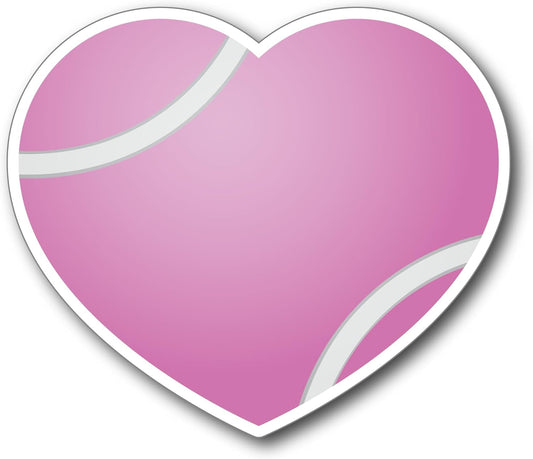 Tennis, Pickleball & Golf Decorative Magnets – Fun Sport-Themed Fridge Magnets, Locker Magnets, Car Magnets, Office Décor – Tennis Ball, Pickleball, Golf Ball & Heart Designs (Pink Tennis Ball Heart)