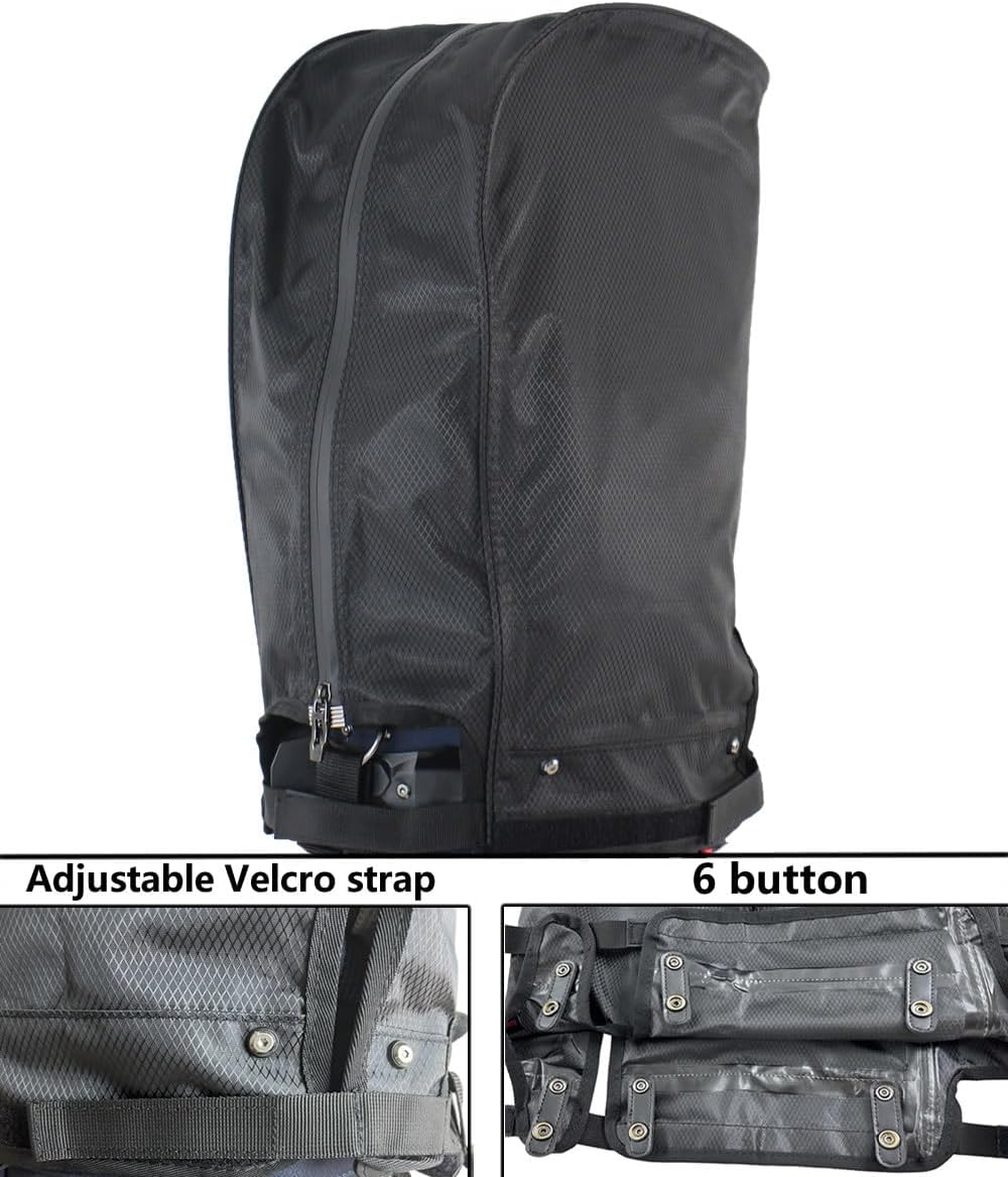BOYEA & SKULLEAP Golf Bag Cover rain Cover/Hood Nylon Waterproof dust Cover Fits Most Golf cartBags Easy to use Collapsible and removabl Golf Accessory Gifts (Waterproof Nylon, Large)