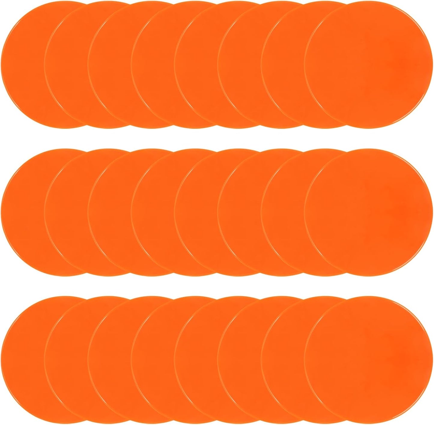 Poly Spots Spot Markers for Gym Floor 9 inch Flat Cones 12/24Pcs Non Slip Rubber Floor Dots for Kids Soccer Basketball Sports Speed Agility Training, Preschool Classroom Activities