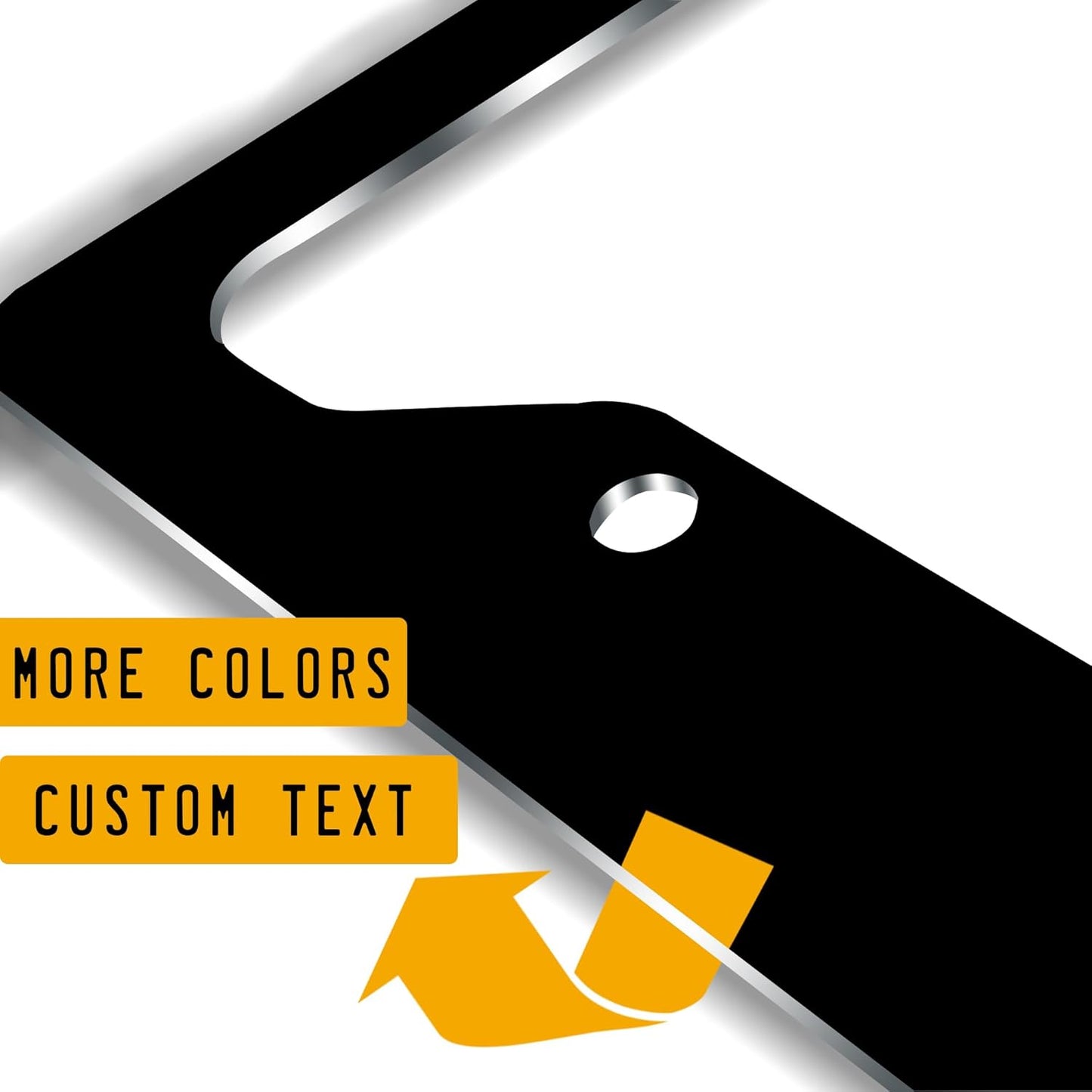 Personalized License Plate Frame,Custom License Plate Frame,12x6 Inch Front License Plate Frame,Add Text Photo