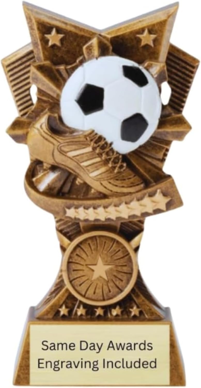 Champion V Sports Trophy Award with Custom Engraving – Recognition Trophy for Kids and Adults Team Awards for Competitions School Sports Student Athletes MVPs Tournaments and Celebrations