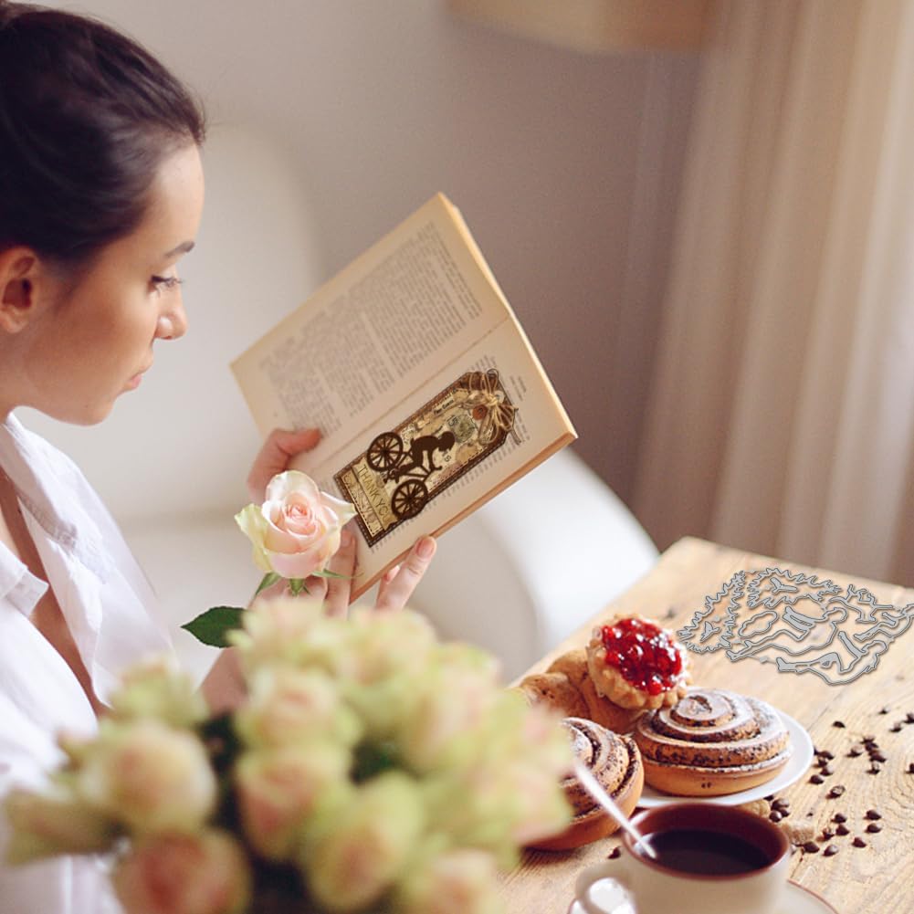 GLOBLELAND Cycling Bicycle Cutting Dies for DIY Scrapbooking Metal Cyclist Rider Cut Dies Bikes and Birds Die Cuts for Card Making Embossing Photo Album Craft Decor