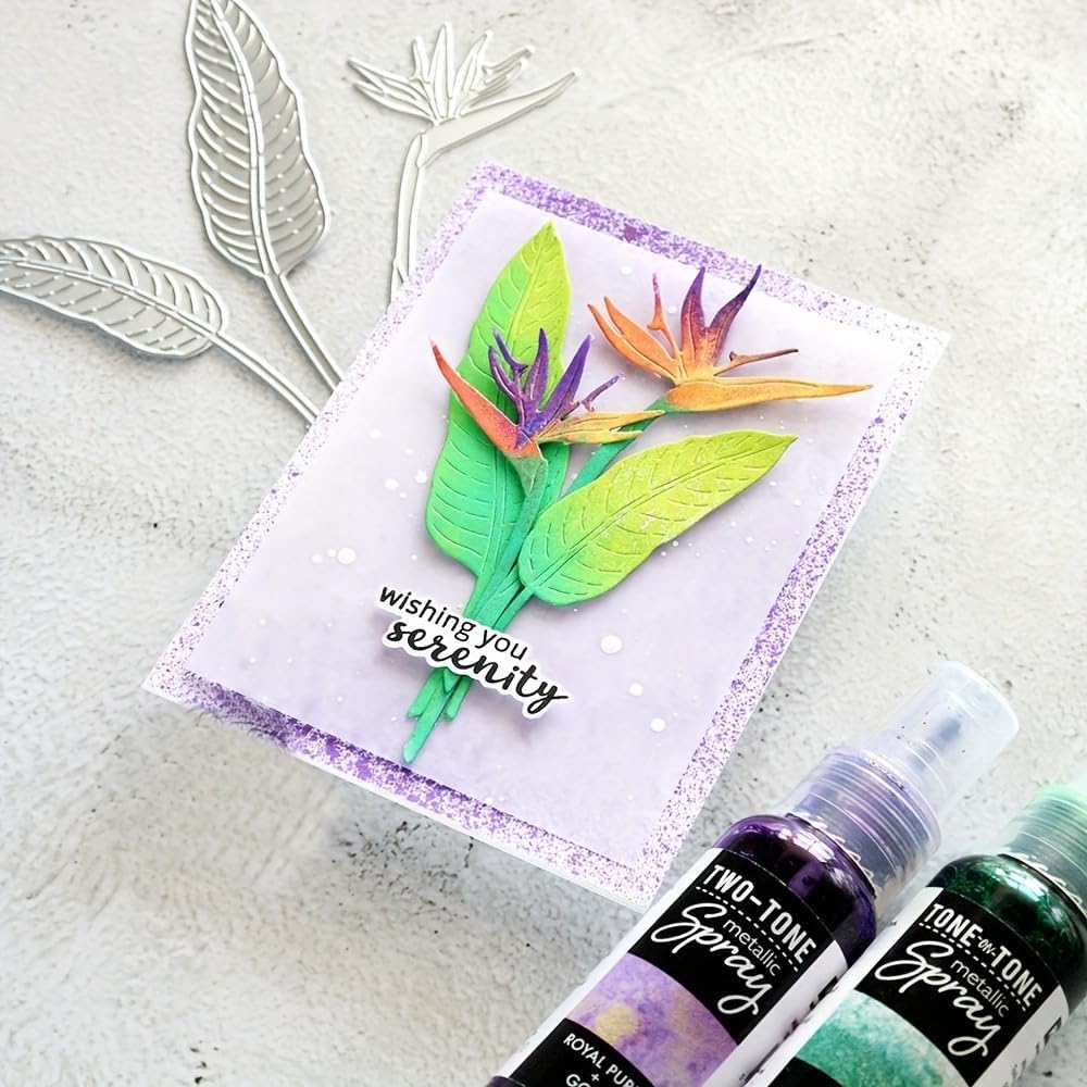 Flowers Metal Cutting Die for Scrapbooking - Cut Stencils for DIY Scrapbook Photo Album Decorative Paper Card, Card Making Supplies, Stencils & Crafting Die Cut (Waterweed 5.7 x 3.1 in)