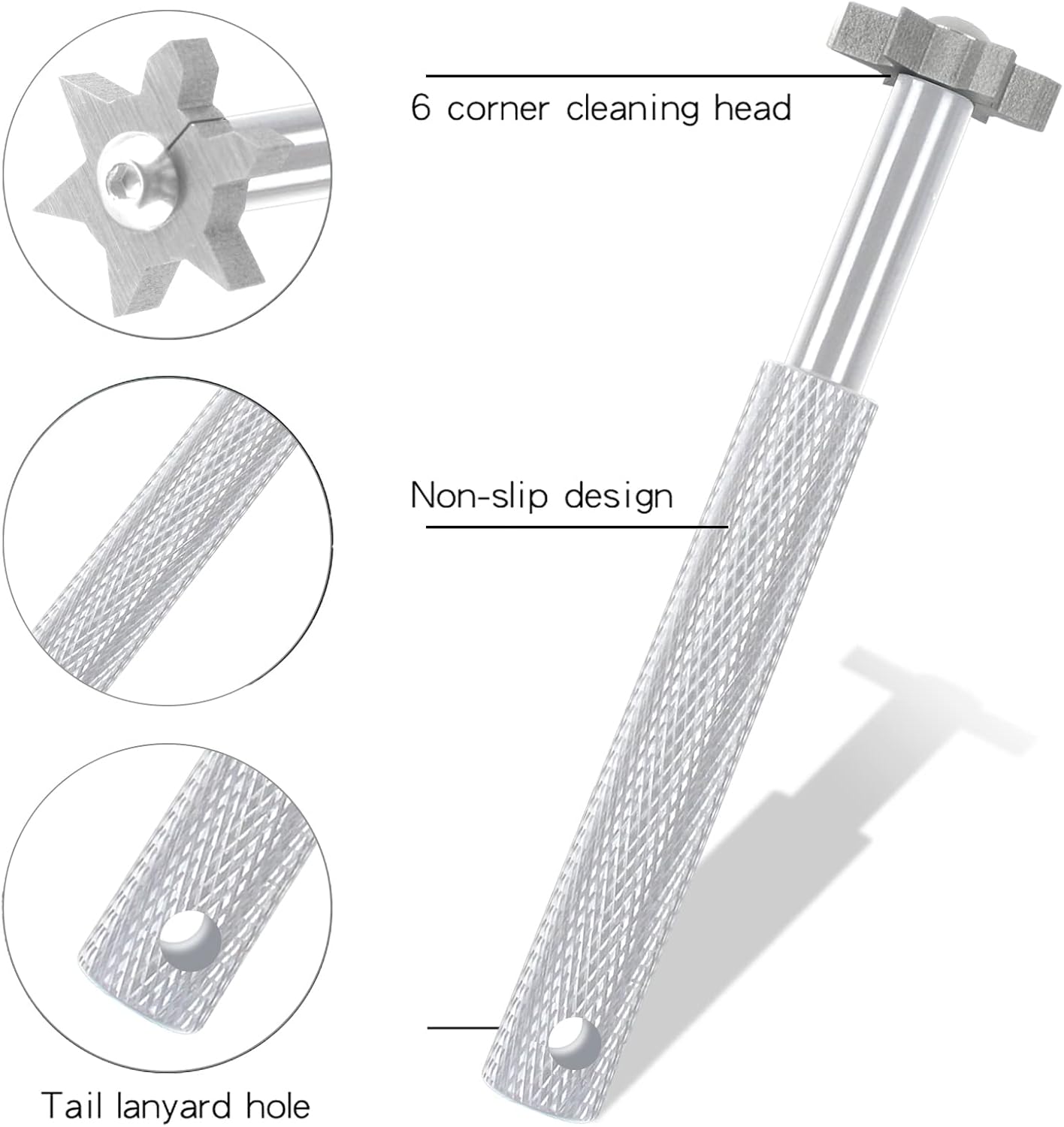 VIPMOON Golf Club Groove Sharpener Tool, Golf Brush and Groove Cleaner with Retractable Zip-line Aluminum Carabiner, Groove Sharpener Golf for Wedge & Irons, U & V-Grooves, Golf Accessories for Men