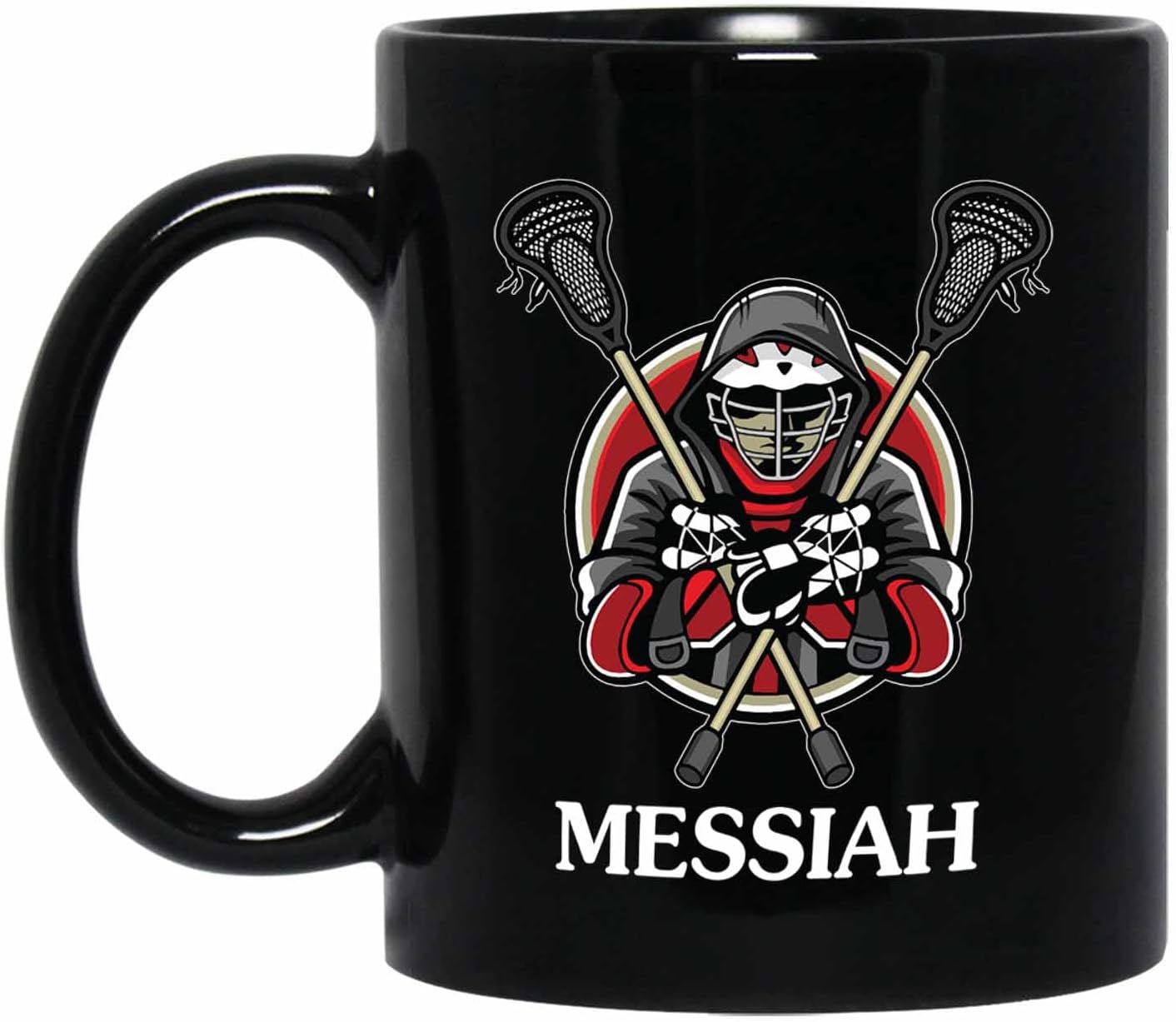 Customized Name Lacrosse Black Coffee Mugs Cups 11 Oz 15 Oz, Personalized Lacrosse Coffee Cup Gifts For Men Women Team Lacrosse Sport Players, Lacrosse Player Travel Mug, Novelty Lacrosse Cup Gift