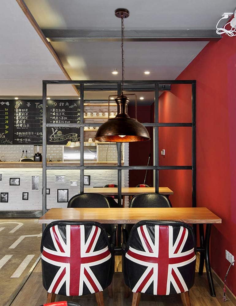 Industrial Nautical Barn Pendant Light Single with Rustic Dome Bowl Shape Mounted Fixture Ceiling Lamp Chandelier