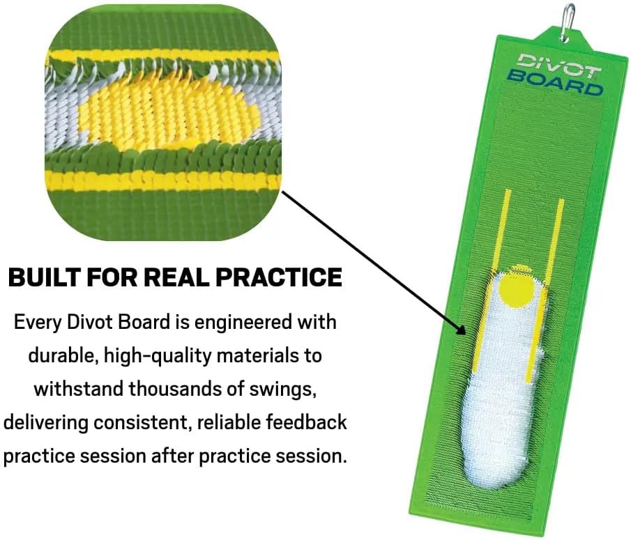 Divot Board - The Original Patented Low Point and Swing Path Trainer - Instant Feedback. Anytime. Anywhere - See Your Swing Path and Learn Every Time You Hit The Ball!