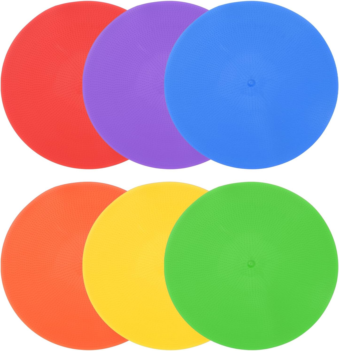 PATIKIL Spot Markers, Non-Slip Floor Dots Agility Markers Flat Field Cones Poly Dots for Gym PE Speed Training Dance Soccer Basketball Sports