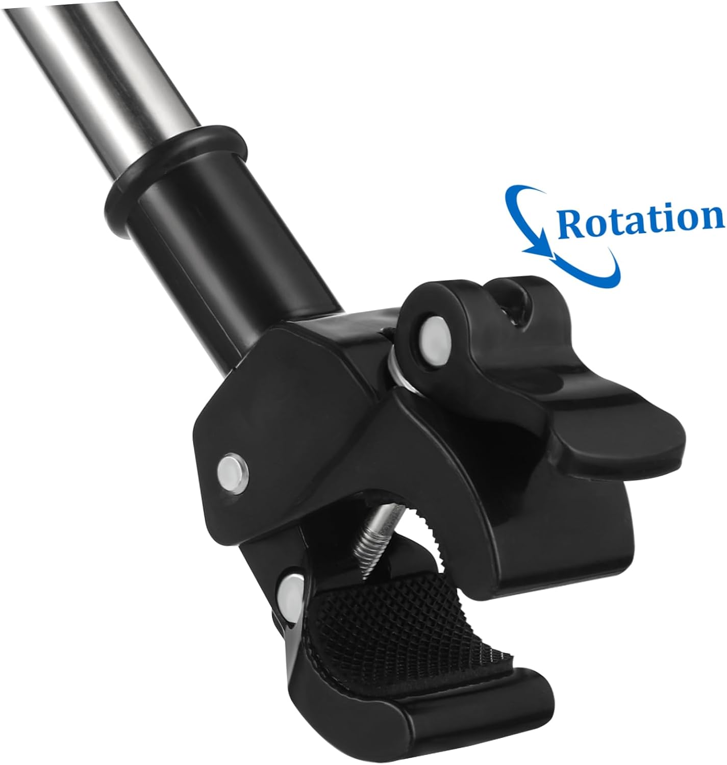 2Pcs Adjustable Stainless Steel Motorcycle Flagpole Pole, 51in Retractable Bike Flag Pole, Telescopic Motorcycle Bicycle Flag Mounts, Flagpole for Off-Road ATV Golf Cart Wheelchair