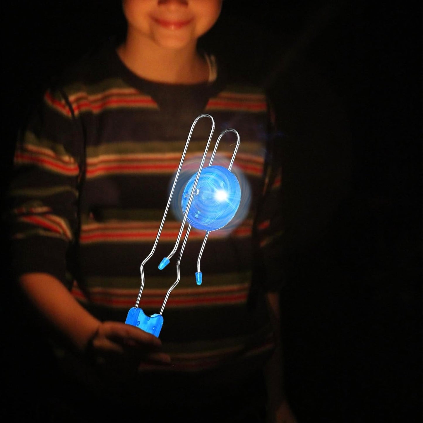 Jishi Retro Magic Rail Twirler Toy 3-Pack LED Light Up Glow Gyro Wheel Magnetic Yoyo Toys, Nostalgia Classic Vintage Gifts Party Favors for Kids Ages 3+ Year Old Boys Girls Christmas Stocking Stuffers