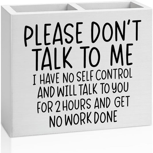 Bosses Day Gifts for Women Men Manager Funny Office Decor for Women Wooden Pencil Holder National Boss Day Decorations Gifts for Supervisor Leader Coworker Men HR Manager Office Desk Decor A 06