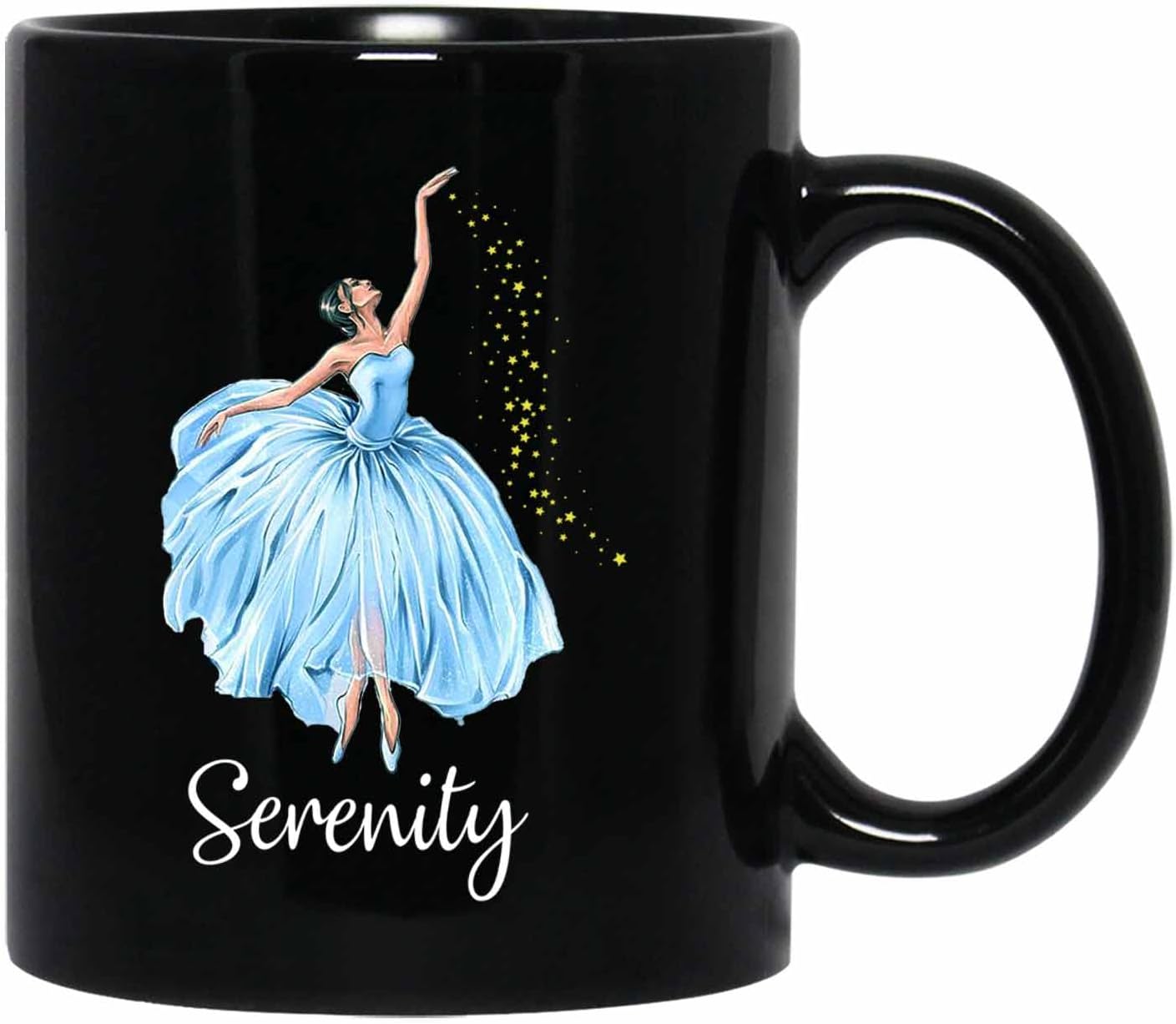 Personalized Ballet Coffee Mug Gift, Customized Black Ceramic Mug 11-15 Oz For Ballet Lovers, Dancing Teacher Team