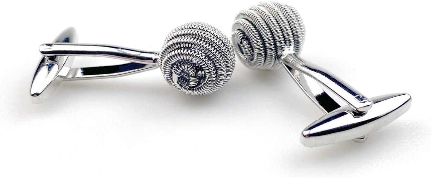 S&W Wedding Cufflinks for Men Cuffs with Gift Box Business for Tuxedo Shirts