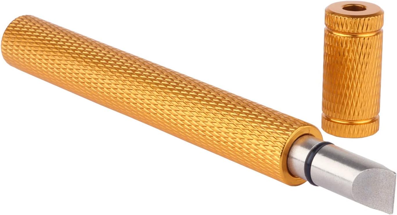 Bulex Golf Club Groove Sharpener, Re-Grooving Tool and Cleaner for Wedges & Irons - Generate Optimal Backspin - Suitable for U & V-Grooves