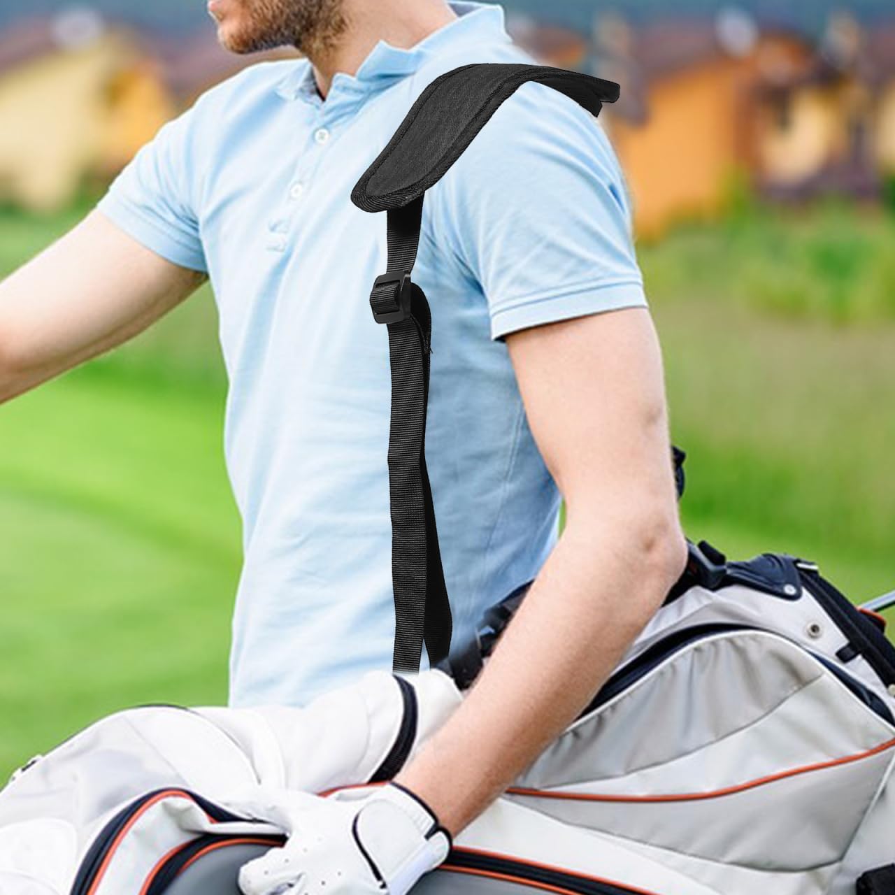 Adjustable Golf Bag Strap Padded Bag Strap for Comfort Easy Installation -wear Materials