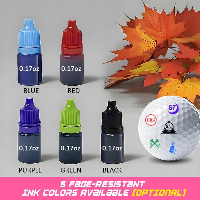 ORYG Custom Golf Ball Stamp Pre-Inked Personalized Golf Ball Stamper - Easily Add Your Own Markings to Golf Balls - Ideal Gift for Male Female Golf Enthusiasts