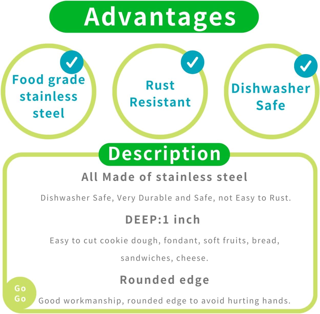 Large Number Cookie Cutter Set with Dough Scraper&Chopper-9 Piece-3.25 Inch-Number 0-8-Birthday Cookie Cutter Shape for Baking-Stainless Steel Kitchen Utensil