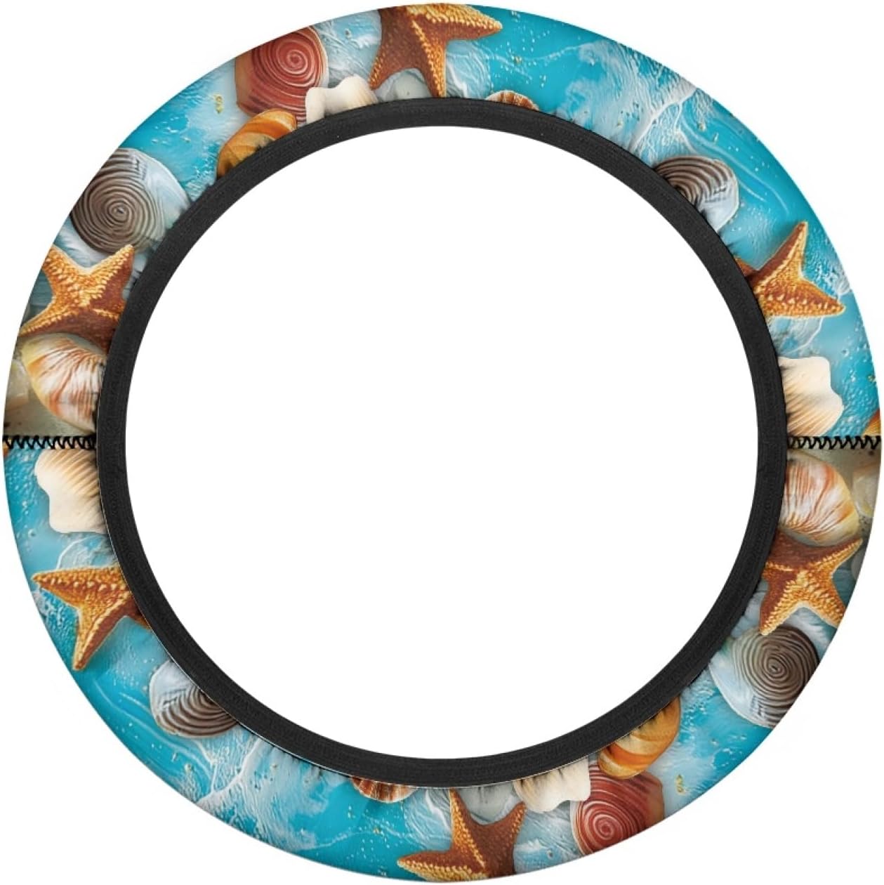 Starfish Golf Cart Steering Wheel Cover for Men Women Shell Club Car Steering Wheel Covers 1 Pcs Golf Cart Accessories