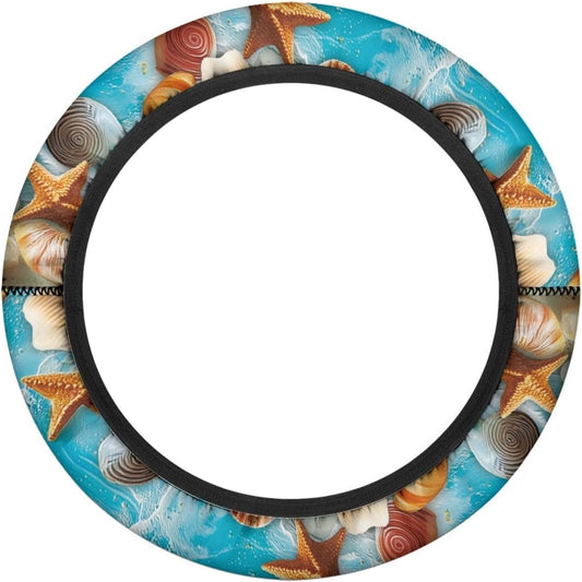 Starfish Golf Cart Steering Wheel Cover for Men Women Shell Club Car Steering Wheel Covers 1 Pcs Golf Cart Accessories