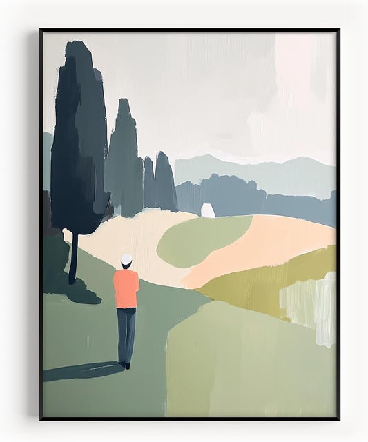 Golf Impressionist Art Print Posters - Premium Giclee Fine Art Prints - Sporty and Sophisticated Home Decor Posters, Golfer Art Prints for Home and Office Decor - Vintage Aesthetic, Ready to Frame