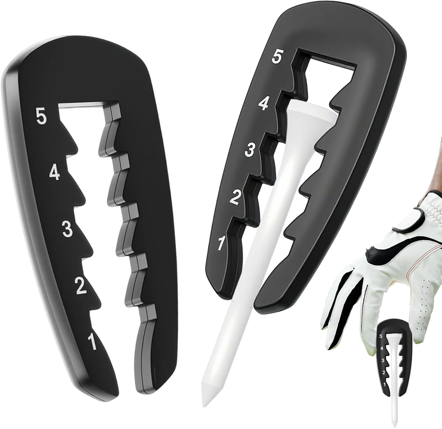 Golf Tee Height Tool, 1PCS Adjustable Golf Tee Height Tool, Height Adjuster for Outdoor Golf Training Aid, Measuring Device Lightweight Swing Training Aid for Consistent and Precise Shots