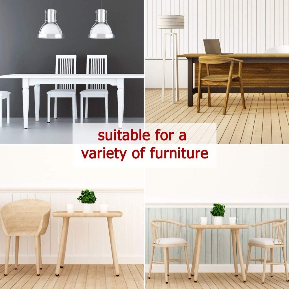 Yelanon Non Slip Furniture Pads-12pcs 2" Furniture Grippers Hardwood Floors Non Skid for Furniture Legs Self Adhesive Rubber - Feet Anti Slide Furniture Floors Protectors for Keep Couch Stoppers