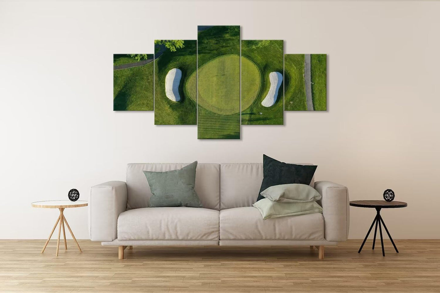 Westchester New York Golf Course Wall Art for Office - Golf Posters Wall Decor for Living Room Bedroom Bathroom Home Decorations Framed Artwork Canvas Prints Ready to Hang(60''W x 32''H)