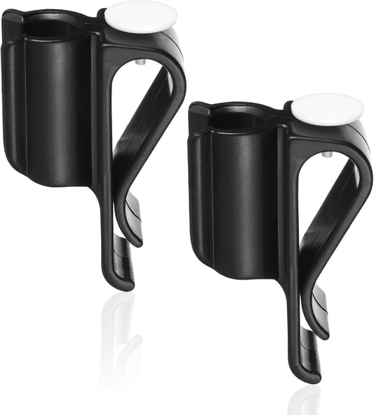 2Pcs Black Golf Putter Clip, Putter Clip Holder for The Golf Bag Club Clips On Clamp Holder Organizer Pen Holders for Outside Bags Value Durable Plastic Accessories for Men Women Golfer
